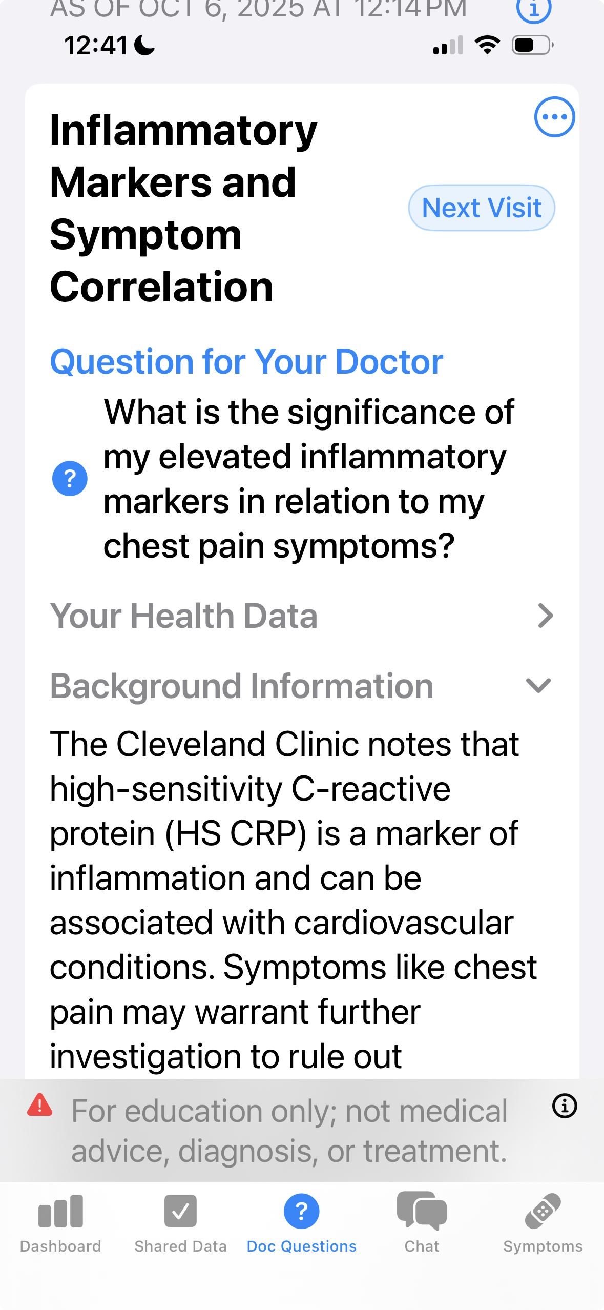 Ask Questions Screenshot