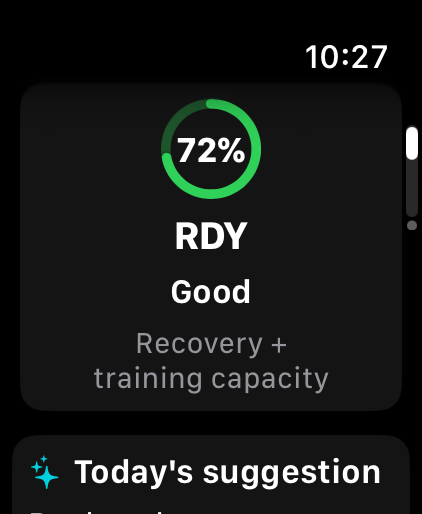 TrainrAI Watch Readiness
